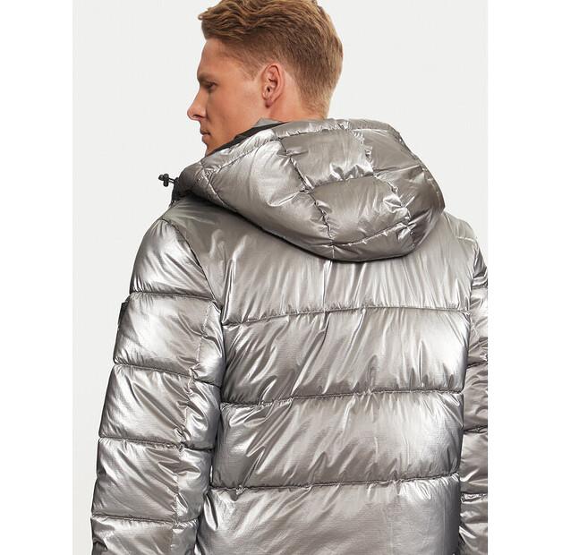 Winter Jacket Guess M4BL46 WGJT0 Silver Regular Fit