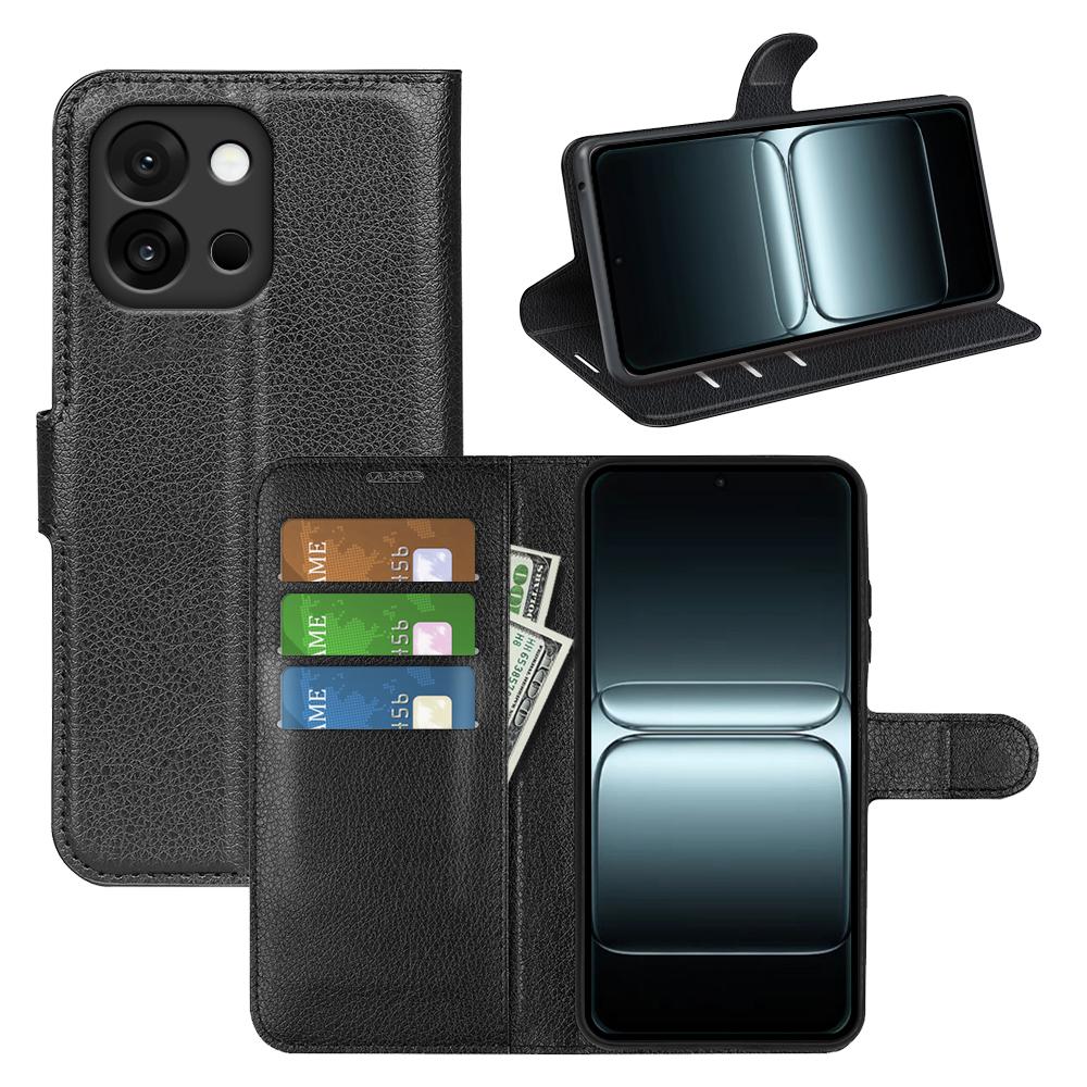 For OnePlus 13T 5G Case Litchi Texture Shockproof Leather Wallet Phone Cover