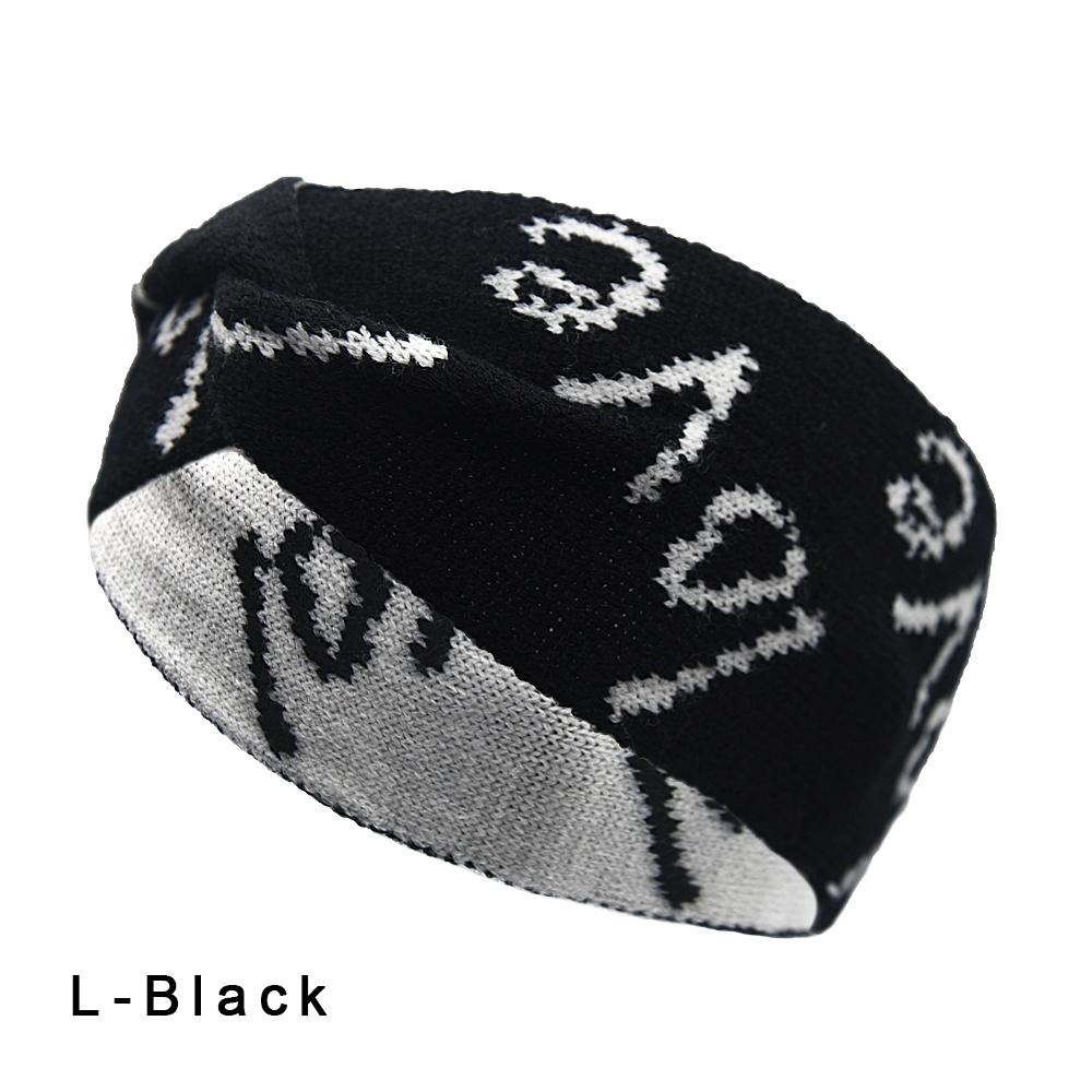 Autumn and Winter Keepwarm Knitted Twist Headband Workout Running Sport Elastic Hair Bands for Women's Turban Hair Wrap