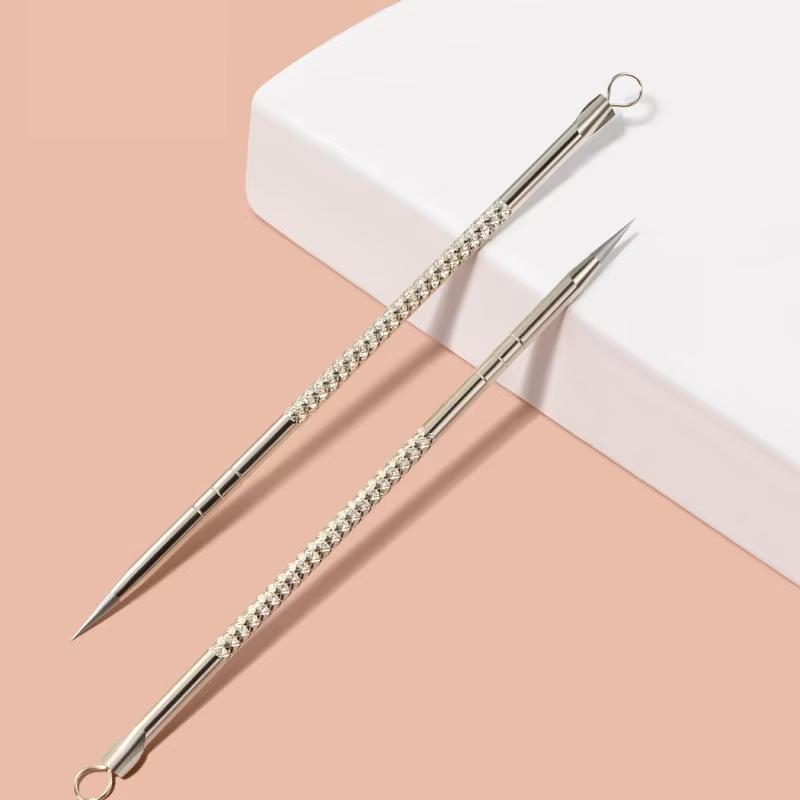 Double Headed Acne Needle Blackhead Cell Clip Suit Acne Removal Needle Tweezers Precision Acne Clip Acne Tool