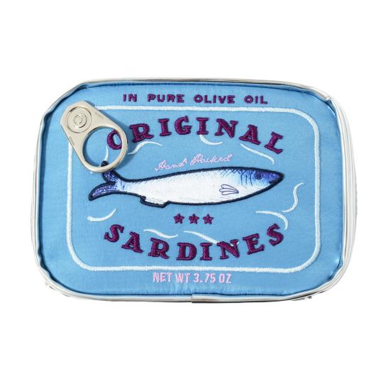 

Консервированные сардины, косметичка, косметичка на молнии, косметичка для женщин, косметичка для ежедневных путешествий и деловых поездок синий