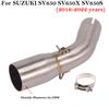 For SUZUKI SV650 SV650X SV650S 2003 - 2020 2021 2022 Motorcycle Exhaust Escape Modified Mid Link Pipe Connecting 51mm Muffler