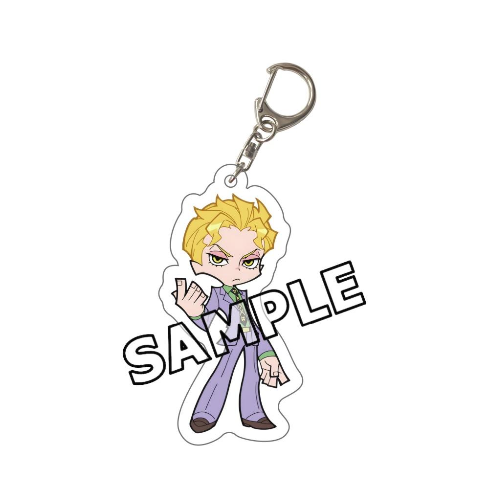2026 New JoJo Bizarre Adventure Chibi Acrylic Keychain JJBA Jotaro Giorno Jolyne Dio Josuke Bruno Keyring Kawaii Anime Bag Gift