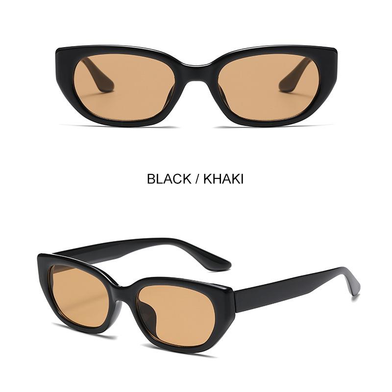 Dámské sluneční brýle, High-end, Anti-UV, Malý rámeček, Korejský styl Retro Kočičí oči