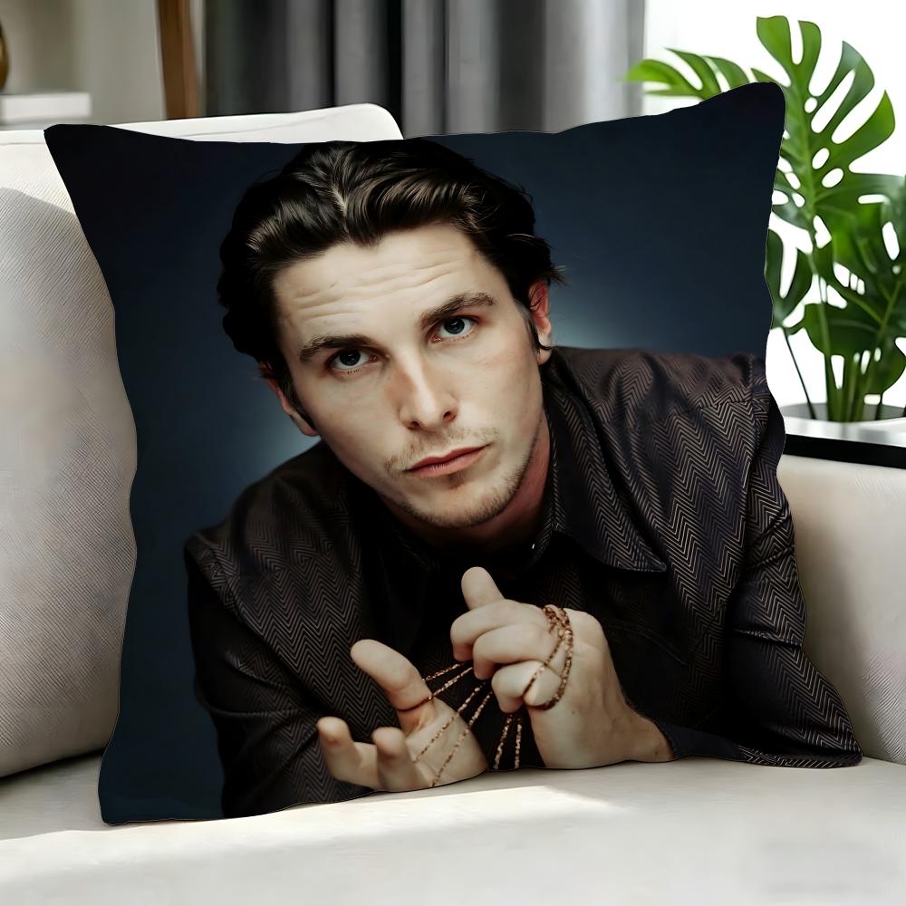 movie Christian Bale Cushion Cover Cushion Cover Set Pcs x x x Pillowcase Decorative Sofa Home Decor