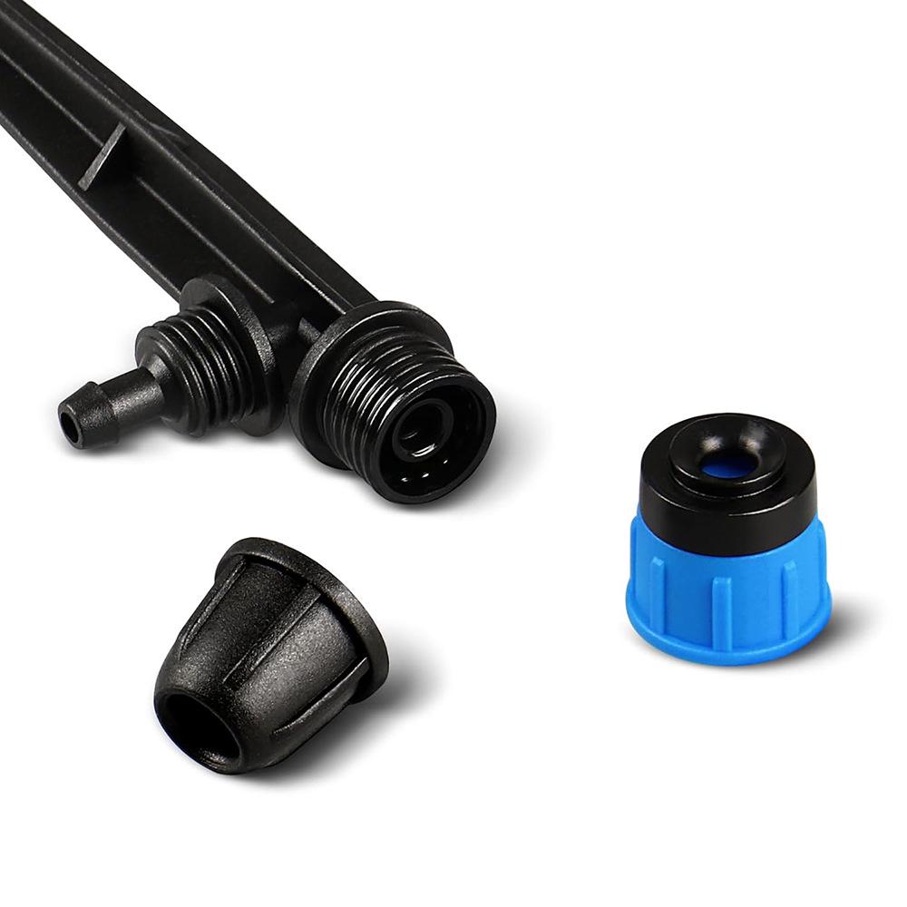 13cm Lock Buckle Drip-Spray Nozzle for Automatic Watering Devices - Ground Insert Eight-Hole Nozzle with Integrated Fountain for Fruit Trees