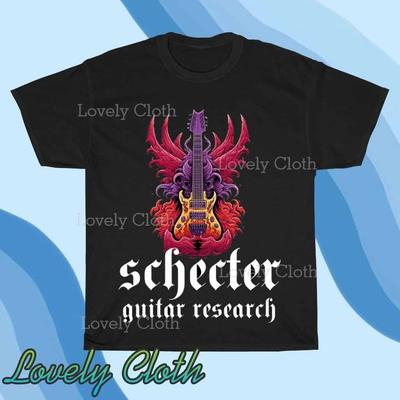 T-Shirt Logo Schecter Guitar Divertente Taglia Americana dalla S alla 5XL T-Shirt