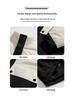 Men's Hooded Down Jacket, New Winter 2025 Color Block, Warm Thickened Workwear with Stand Collar