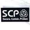 SCP Foundation Logo Gestickt Moral Patch Aufkleber Klettverschluss Abzeichen