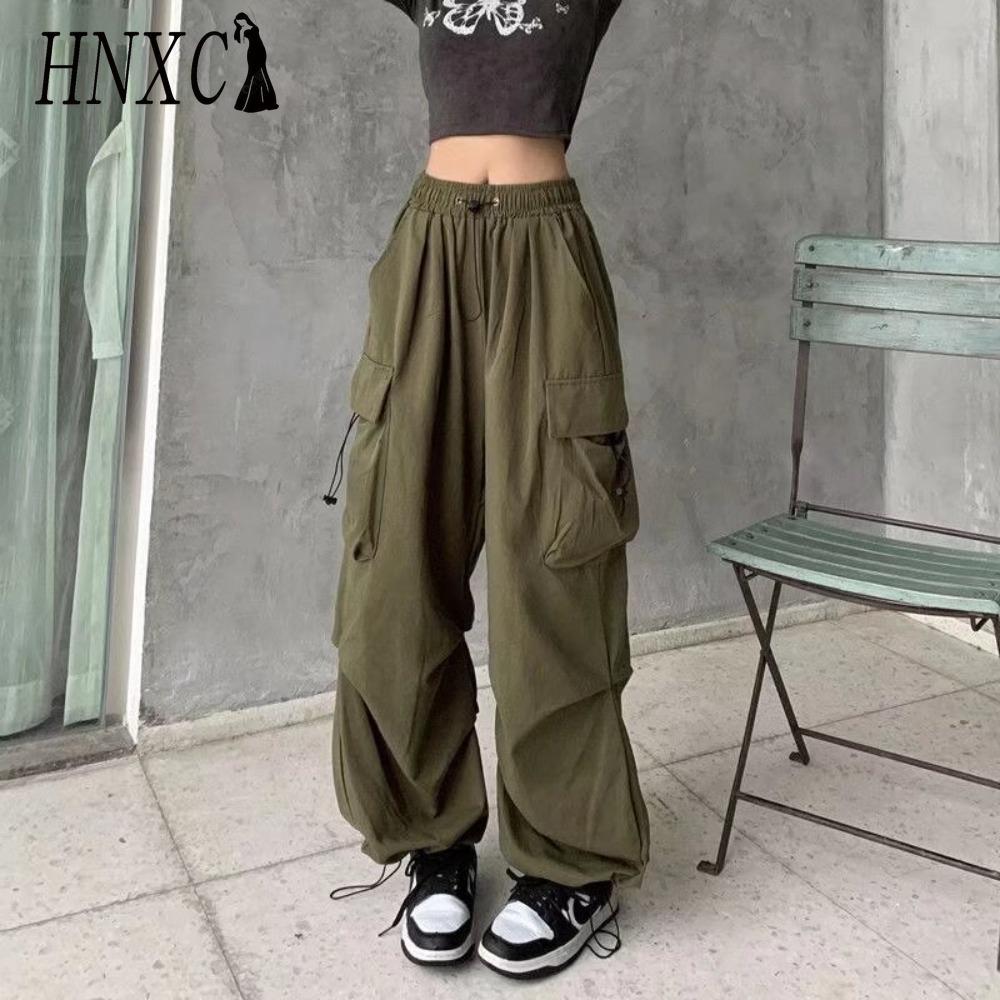 

HNXC Women s Fashion Casual Solid Color Print Pants & Capris XXXL сірий