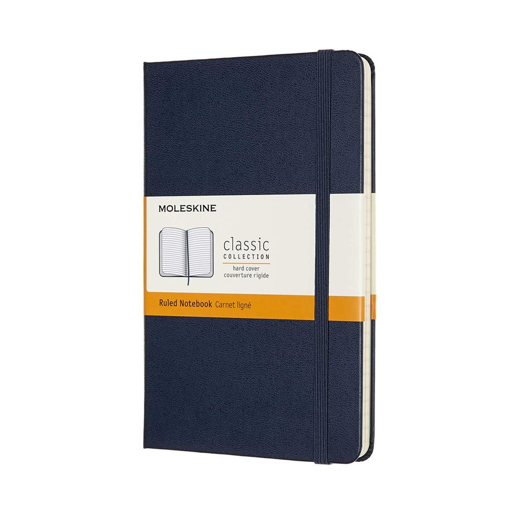Moleskine Notebook Classic Notebook Hardcover Lined Medium Size Sapphire Blue QP050B20
