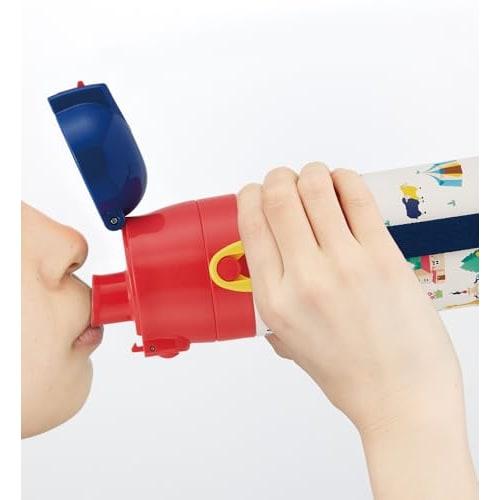 Skater Children's Water Bottle, 2-Way, 470ml (Direct Drinking) or 430ml (Cup Drinking), Thomas the Tank Engine Design, Stainless Steel, Insulated, Lig