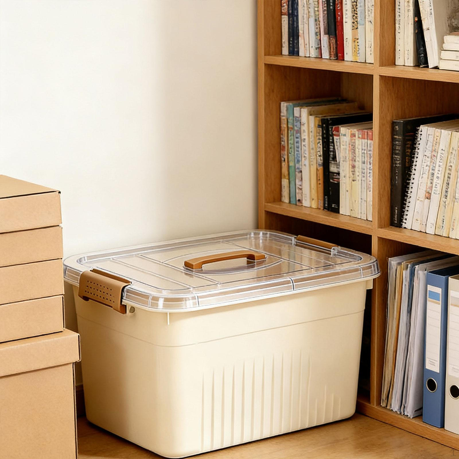 Штабелируемый контейнер для хранения с крышкой и ручками для переноски для закусок 23x17x13cm 769₽