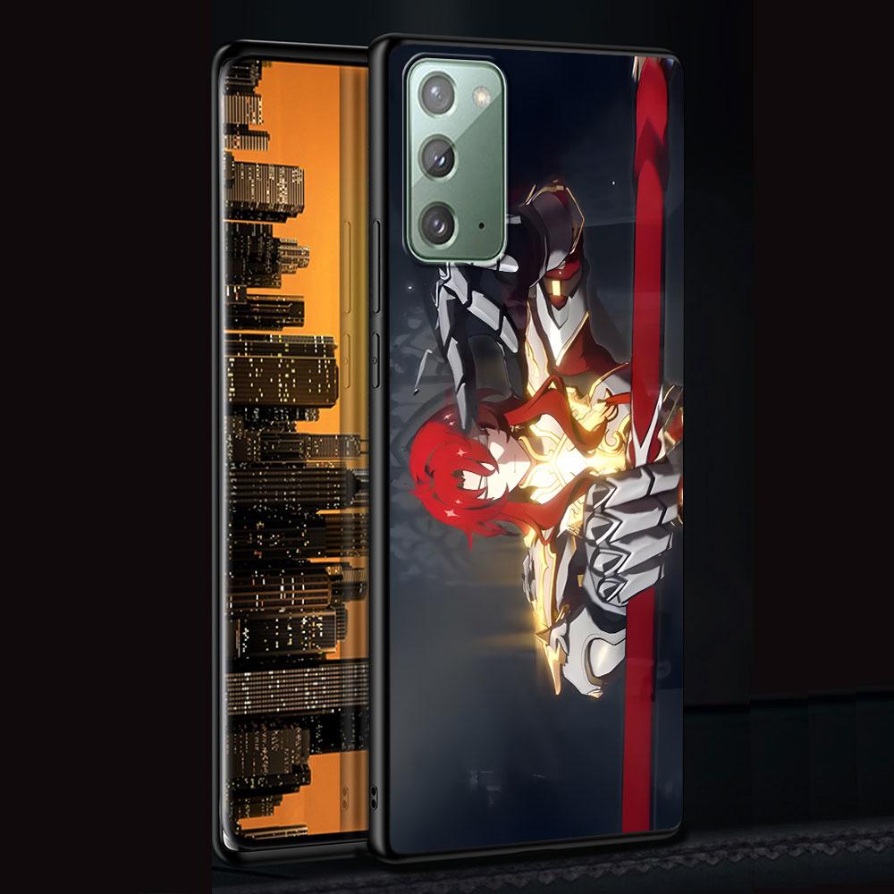 

Чехол Honkai Star Rail Argenti для Samsung Galaxy Note 10 Plus 20 Ultra 9 8, чехол из ТПУ для телефона, черный мягкий корпус, Funda Capa Samsung Note 8