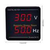 F26C Voltage & Frequency Meter Dual Digital Display AC50-500V 10-99.9HZ High-precision Digital Meter Voltmeter Frequency Test