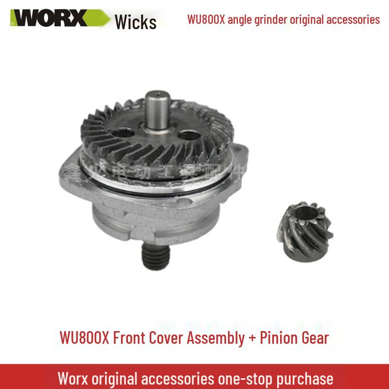 Wickes Angle Grinder Accessory Set: WU800X Head Shell, Carbon Brush, Gear Rotor, Stator, Switch Housing, Spindle.