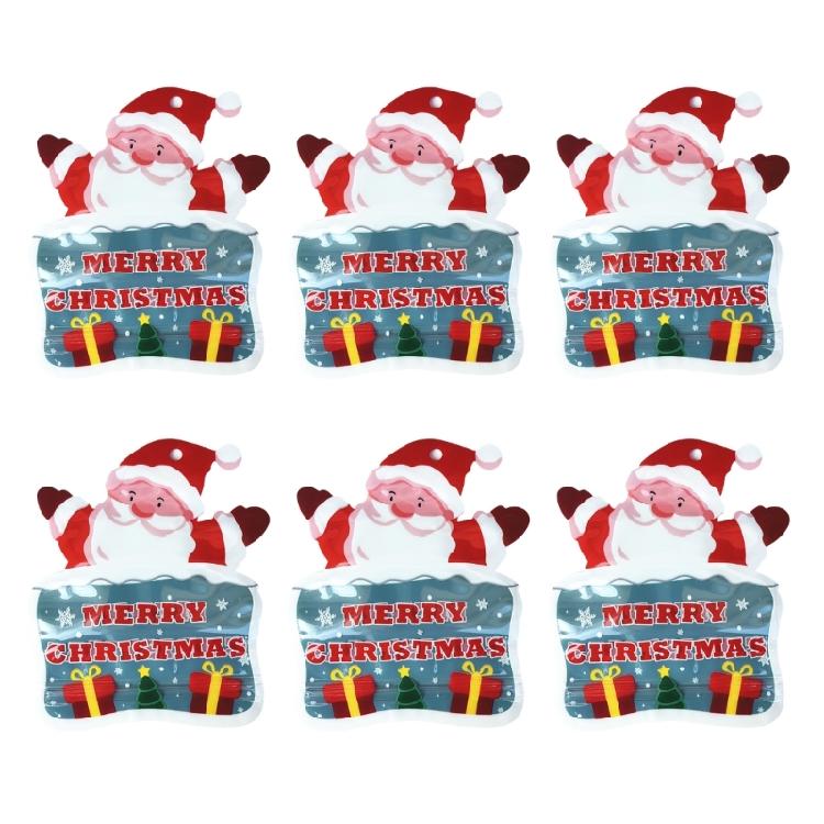 6Pcs Creative Christmas Present Bags for Family Gatherings Plastic Gift Containers Practical Candy Packaging Bag