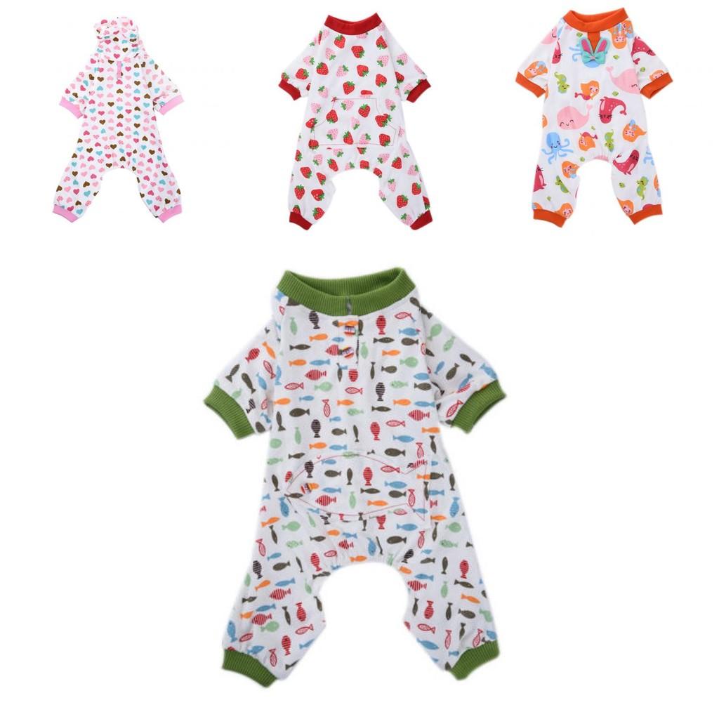 Premium Quality Pyjamas For Petit Chien And Chiot Featuring Cozy Cotton Material
