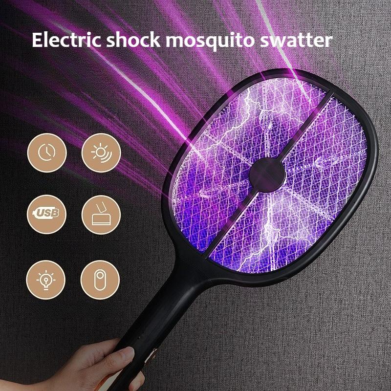 Electric Shock Mosquito Killer Lamp, Household Mosquito Trap, Can Be Safely Charged, Suitable for Home Office, Backyard, Terrace Camping