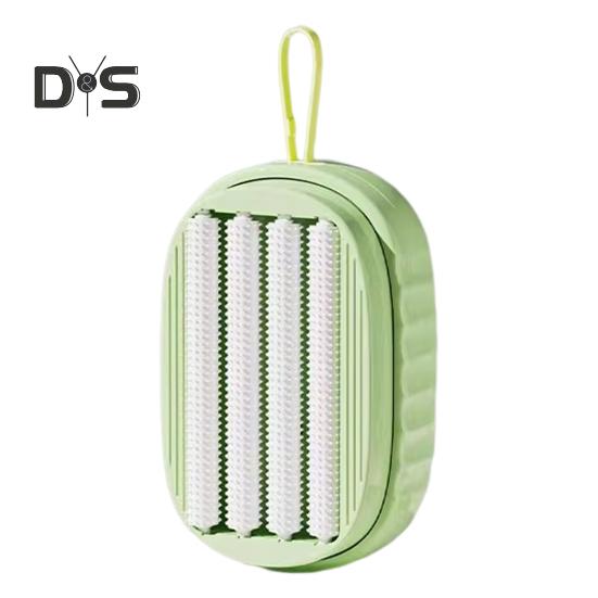 

Щетка для стирки бытового моющего средства Push-type Comfort Grip Щетка для стирки с дозатором жидкости Аксессуары для ванной зелёный