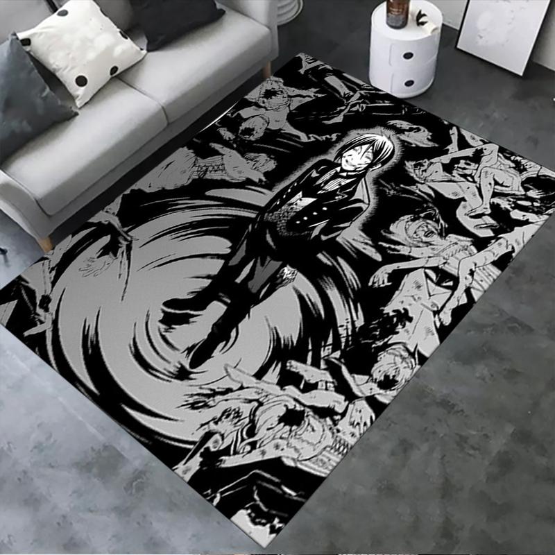 2025 New Black Butler Carpet Rug for Living Room Bedroom Home Sofa Decoration,Kids play Non-slip Floor Mat 07