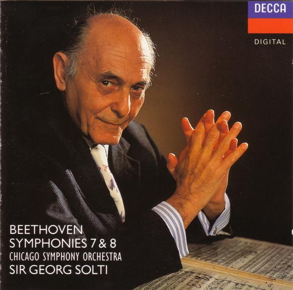 CD SIR GEORG SOLTI - Beethoven  Symphonies 7 & 8 4255252 Decca 1990 Europe Classical Used