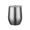 Cute Full Color Sprayed Office Vacuum Flask Coffee Mugs 10oz Double Wall Steel Egg Shape Water Cups