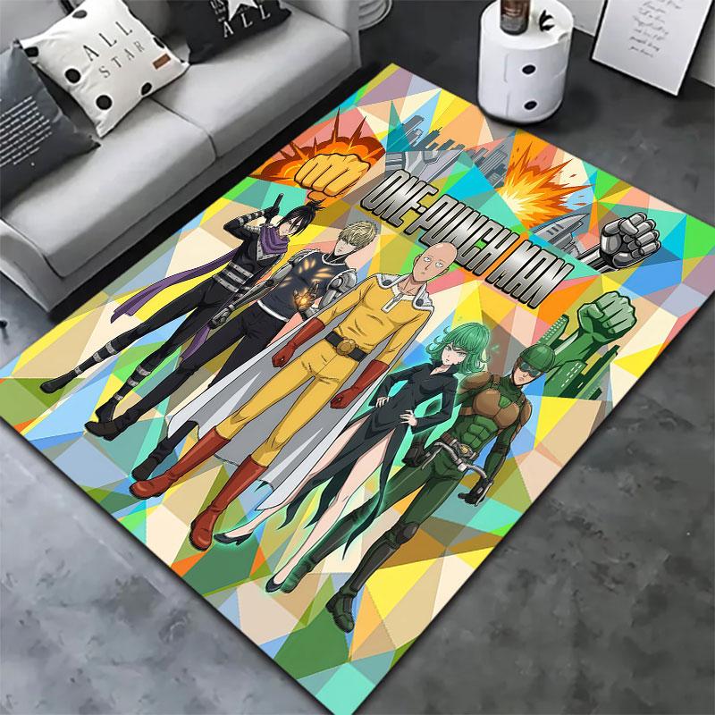 Onepunch Man Carpet Rug For Living Room Bedroom Home Sofa Decoration Kids Play Nonslip Floor Mat