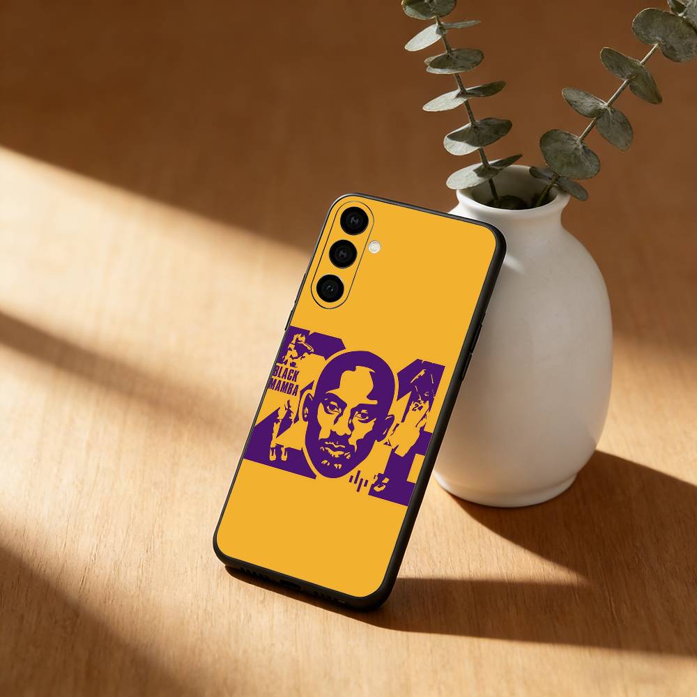 Coque de téléphone K-Kobe B-Bryant 24 Pour Samsung Galaxy A91,80,73,72 ,71,53,52,32 ,31,22,21s,20, Coque Noire Souple