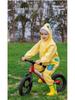 Kids' Full-Body Rainproof One-Piece Suit with Hood for Boys and Girls
