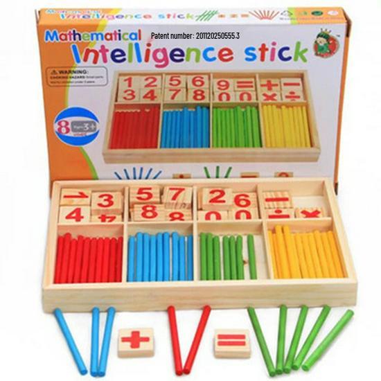 Montessori Wooden Number Sticks - Educational Math Toys for Toddlers