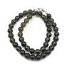 8mm Natural Smoky Topaz Gemstone Beads Jewelry Handmade Natural Beads Necklace 17-20" For Anniversary Gift 8BN-73