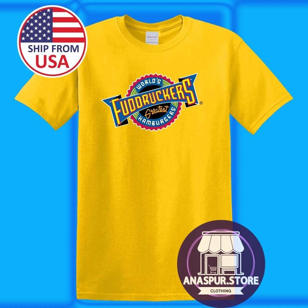 World s Fuddruckers Greatest Hamburgers Men s Yellow Size S-5XL 4XL