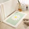 Small Daisy Door Floor Living Room Carpet Bathroom Non-slip Mat Toilet Door Kitchen Floor Mat