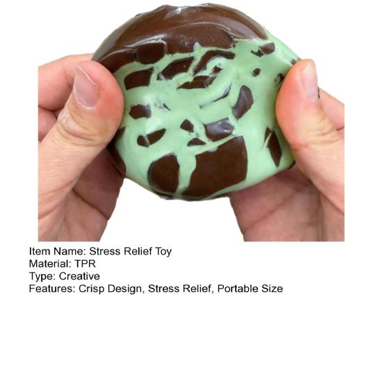 Crisp Chocolate Ball Squeeze Toy with Wax Coating Stress Relief Slow Rising Shapeable Ball Sensory Fidget Toy Decompression Tool Party