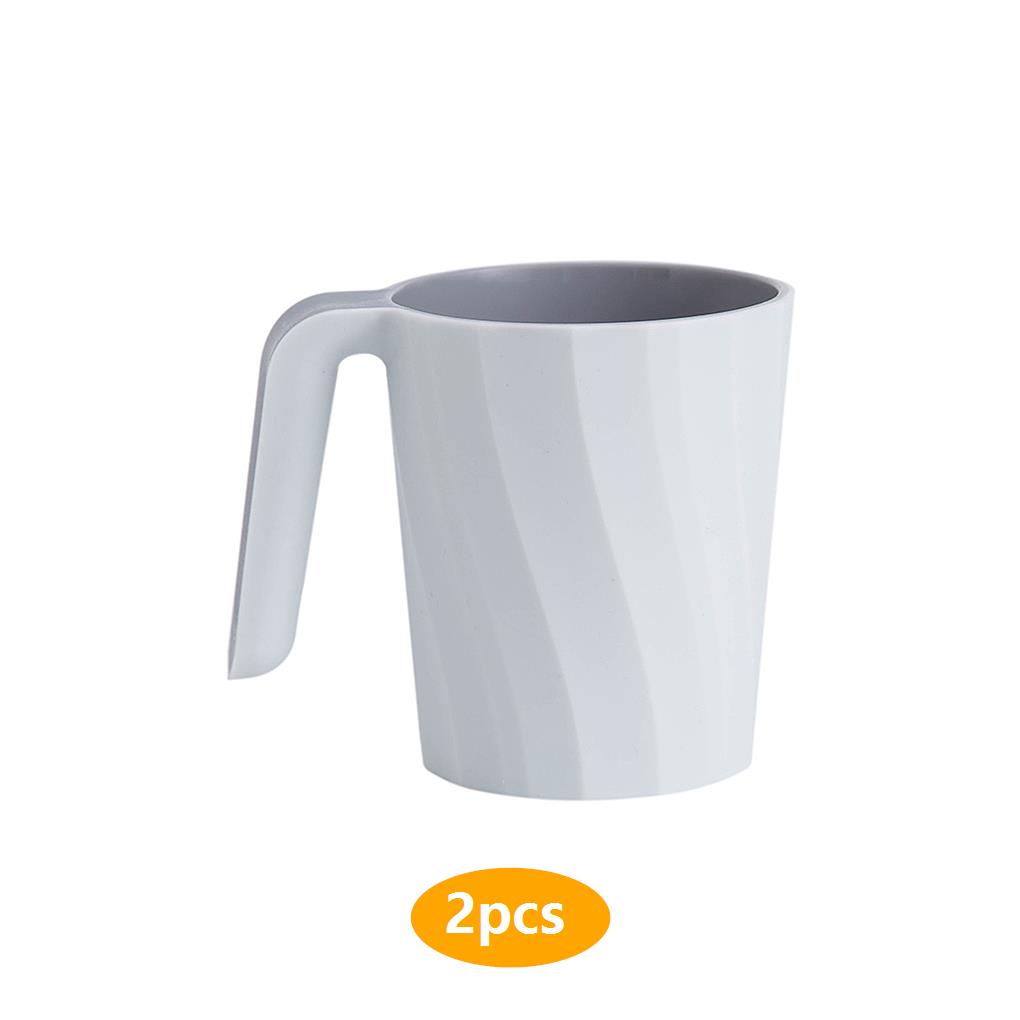 2/3 Tooth Cup Plastic Anti-slip Tooth Mug 301 To 400ml Bathroom Toothbrush Holder Washing Cup  Light Blue