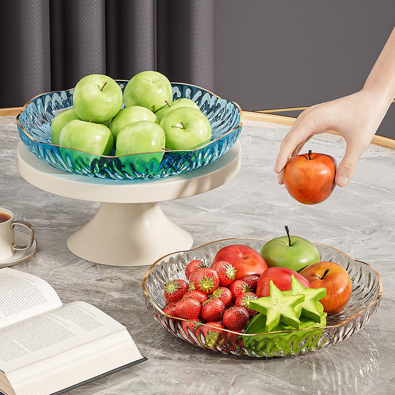 High-Value Transparent PET Fruit Plate for Living Room Snacks