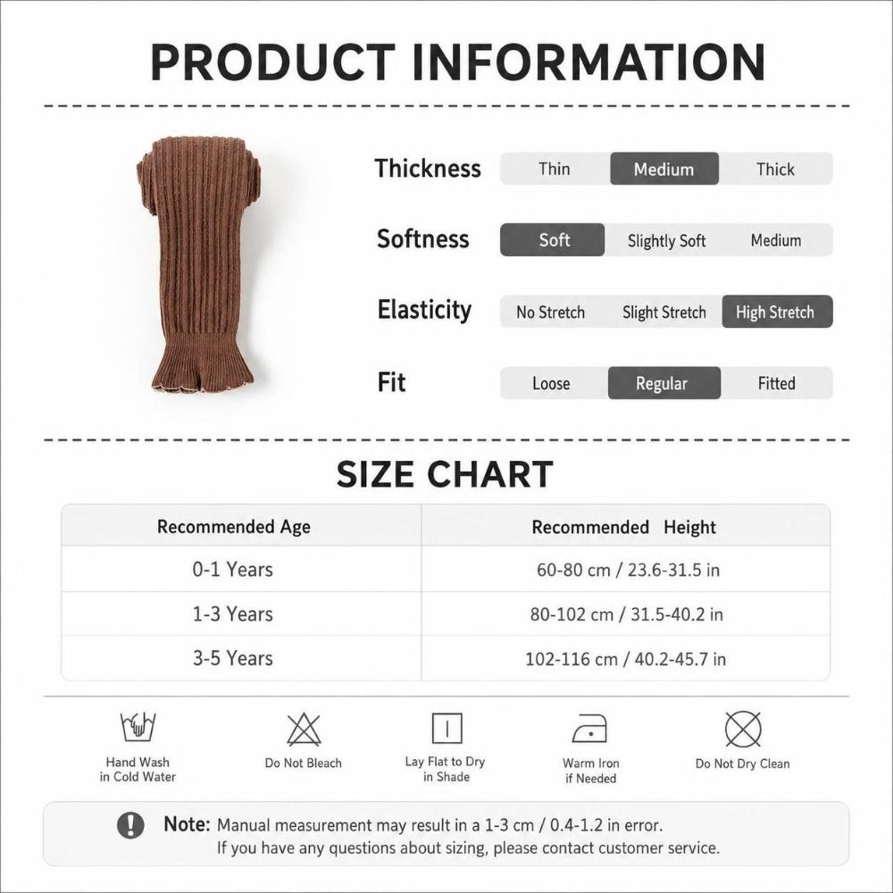 Soft Toddler Pantyhose Tight-fitting Newborn Long Pants Socks Fashion Baby Legging 1-5 Years Old