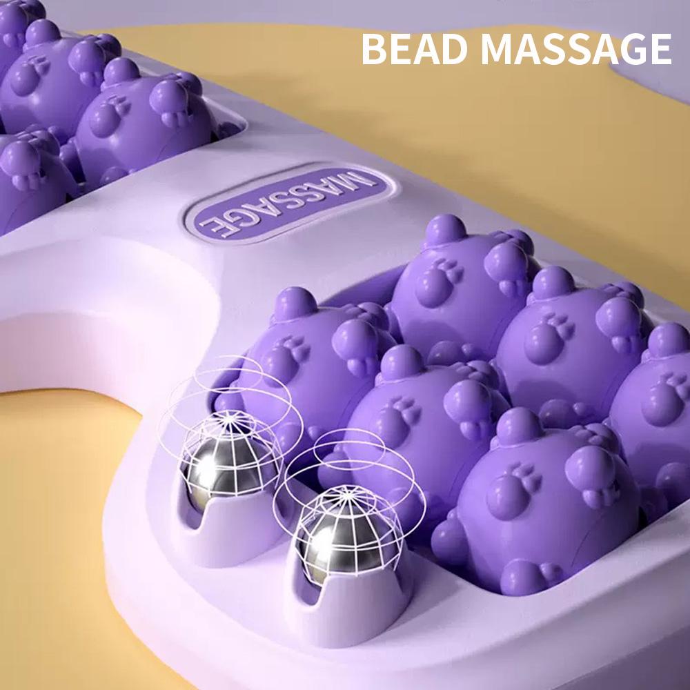 Foot Massager, 4 Rows of Rollers, Acupoint Massage for Relaxation, Suitable for Daily Home Foot Massage and Relaxation