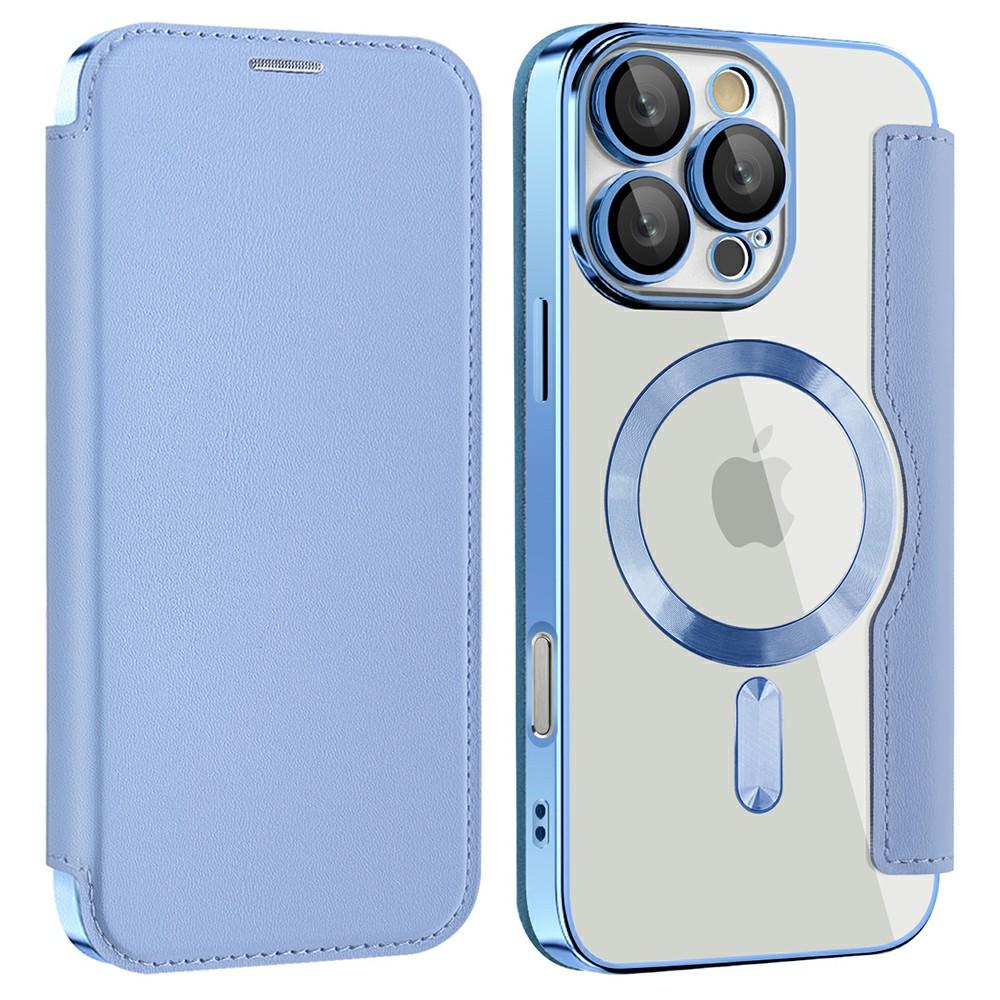 For iPhone 16 Pro Case Compatible with MagSafe RFID Blocking Card Holder Leather Phone Cover