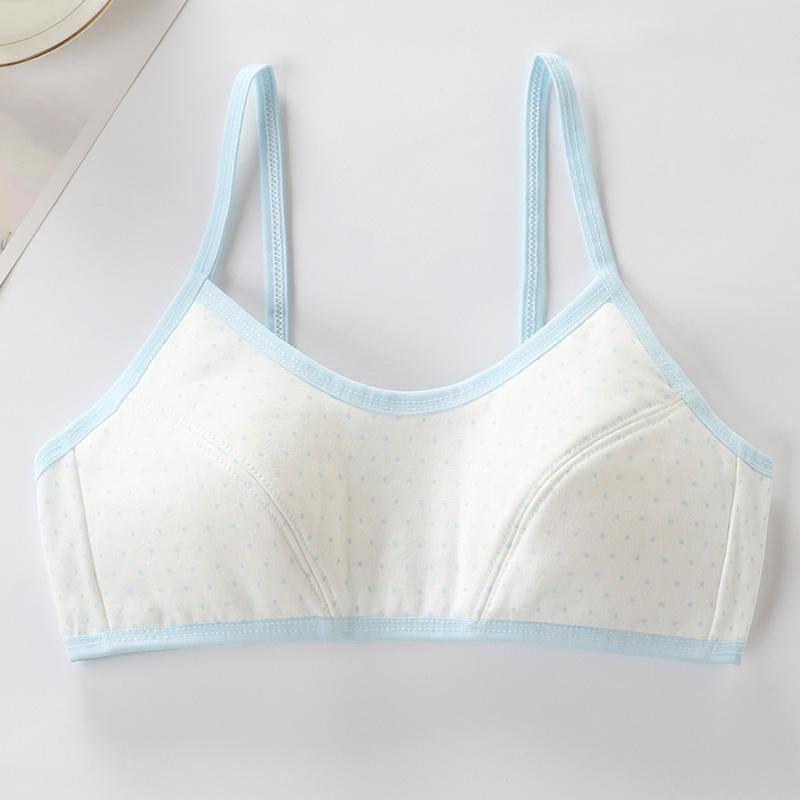 4Pcs/Lot Girls Brassiere Cotton Underwear Back Buckle Design Adolescent Girls Training Bras Breathable Teenage Girl Tops Bra