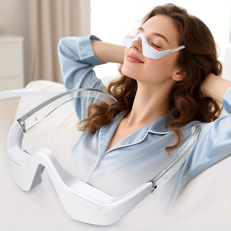 3D Eye Massager - USB Rechargeable, LED Eye Care Device for Dark Circles, 3 Massage Modes / 3 Adjustable Intensities, Mother's Day, Halloween
