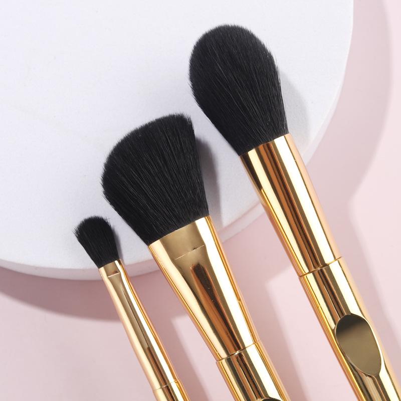 Eyeshadow Brush Foundation Makeup Brush Cover Brush Eye Smudge Brush Three Pcs Round Head Finger Handle Beauty Tool