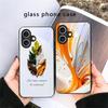 Animal Footprint Stone For iPhone 17 Air 16 E 15 Plus 14 Pro Max 13 12 mini 11 5 6 7 8 Plus XR XS Max SE Black Glass Phone Case