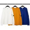 CP Lens Badge Knitwear: Versatile, Casual Loose Round Neck Sweater for Men - Autumn/Winter Edition
