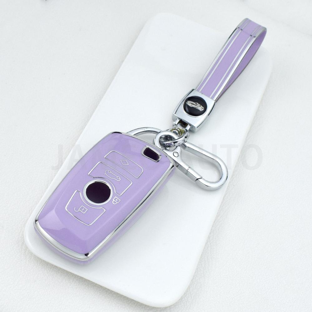 Tpu Car Key Case Cover For Bmw 1 3 5 7 Series X3 X4 M3 M4 M5 520 525 F30 F10 F18 118I 320I Key Protector Soft Shell Key Chains