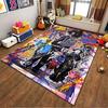 Colorful Abstract Street Art Style Rug with Urban Figures and Graffiti Suitable for Use As an Anti-slip for Living Room Bedroom Sofas