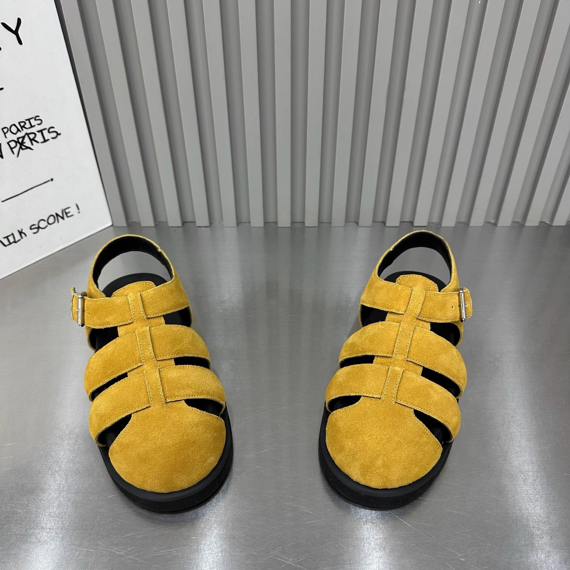 

European thick-soled bag head Roman sandals women s 2025 summer new muffin bottom retro woven hollow pig cage shoes 35