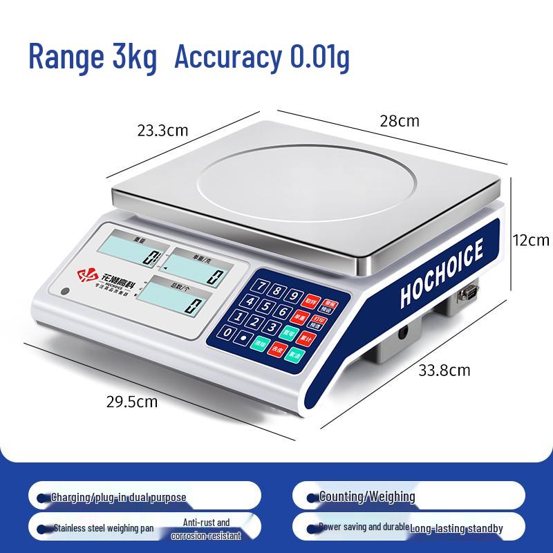 Huachao 0.01g Precision Industrial Counting Electronic Table Scale (CN version)