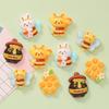 10 Pcs New Cute Cartoon Animal Little Bee Series Resin Scrapbook Diy Jewelry Wedding Children Gift Hairpin Accessories A82
